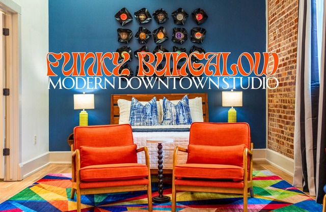 Vibrant Studio Steps from Bathhouse Row