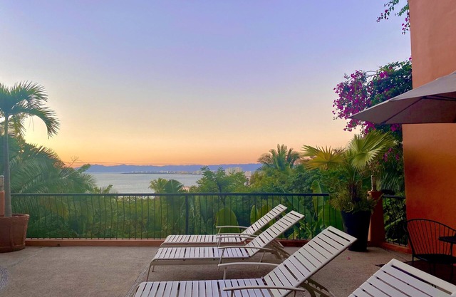 View Of Banderas Bay, Next To Pool, Quiet,Close to town, Tucked Into Hillside!