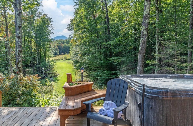 View of Jay Peak from the Hot Tub!