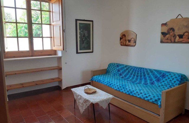 Villa Aliaksandra swimming pool and garden in Tricase Porto. In front of the sea
