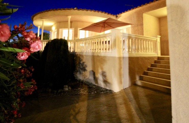 Villa Bella beautifully situated with an olive grove overlooking the beach and sea