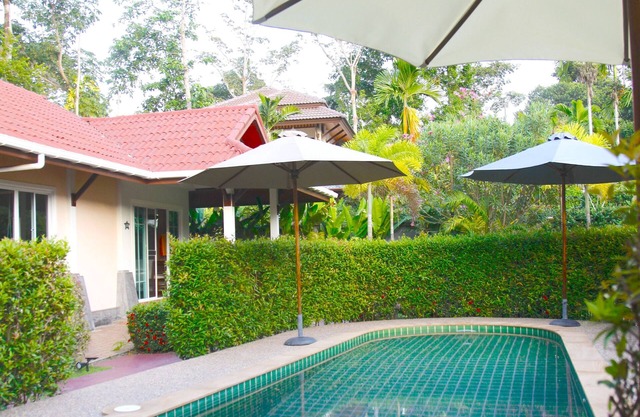 Villa Chao Koh. Surrounded by greenery and tropical gardens.