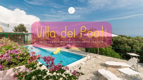 "Villa dei Poeti" private pool and breathtaking sea view