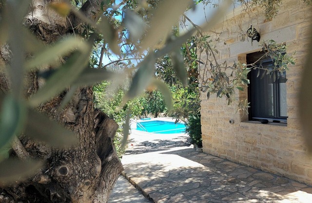 Villa Elia is situated in a quiet area, surrounded by olive trees with a private