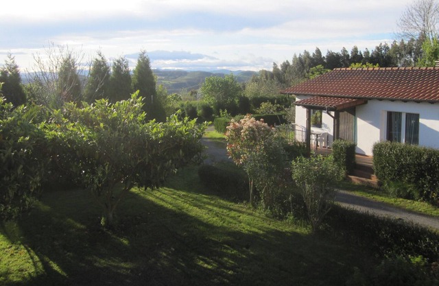 Villa with large garden and panoramic views on a farm
