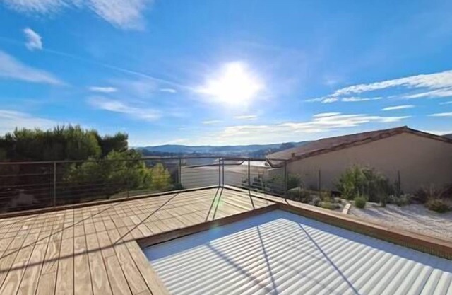 Villa Famara - View of the Corbières mountains