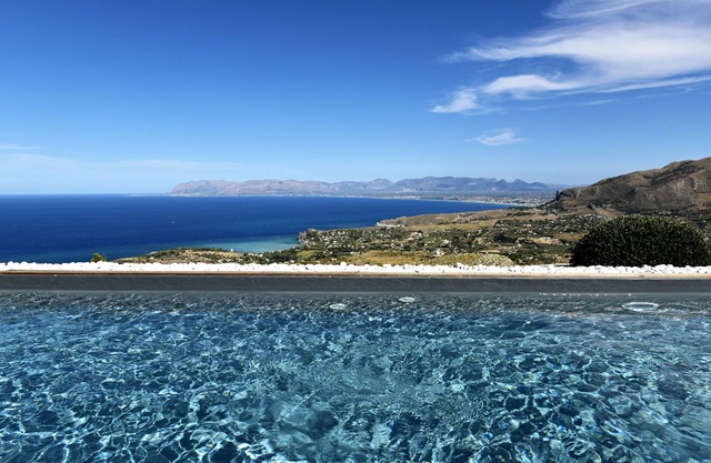 Villa Fenice Breathtaking Panoramic View in Scopello Sicily up to 10 people Pool