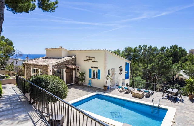 Villa in Costa d'en Blanes with beautiful Sea view and pool