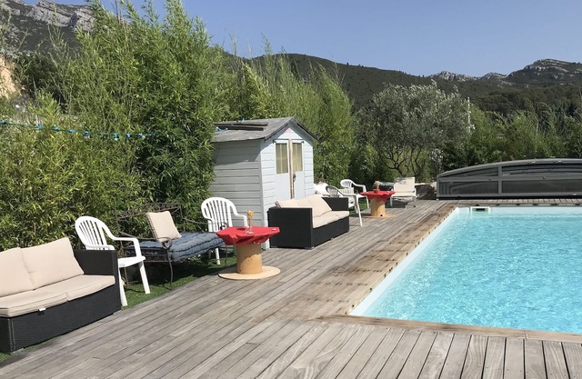 Villa in Provence with large swimming pool, enclosed garden with trees