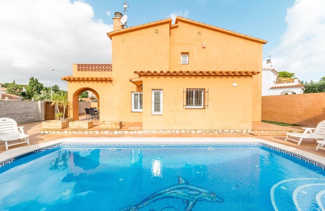 Villa in Riells Beach with Private Pool