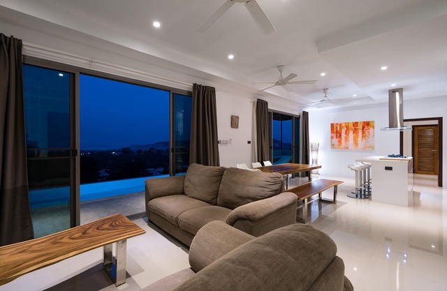 Villa Jasmine Bophut sea view and view of Samui Elephant Haven
