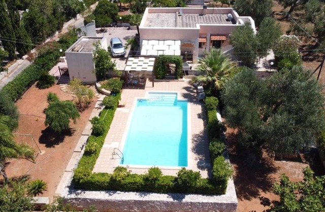 Villa Lidia - Private Pool - Patio pool view - Wild Beaches at 10 km - Big Bbq