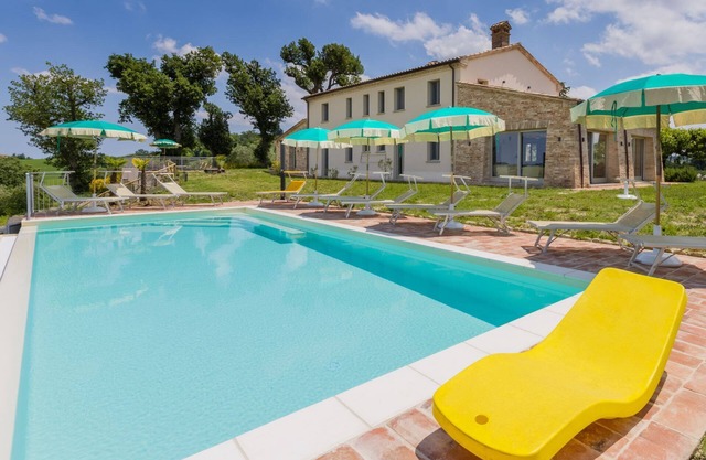 Villa Michela with private pool, in Le Marche hills, just 25 km from the Adriatic coast
