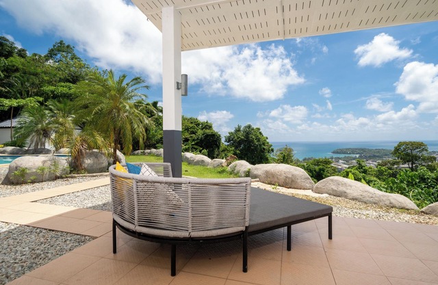 Villa Olympus 4 bedrooms Sea view Kata beach with pool and tropical garden