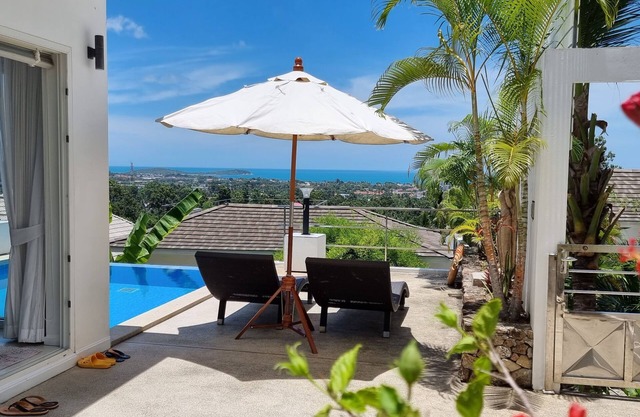 Villa Paradise with pool and sea view