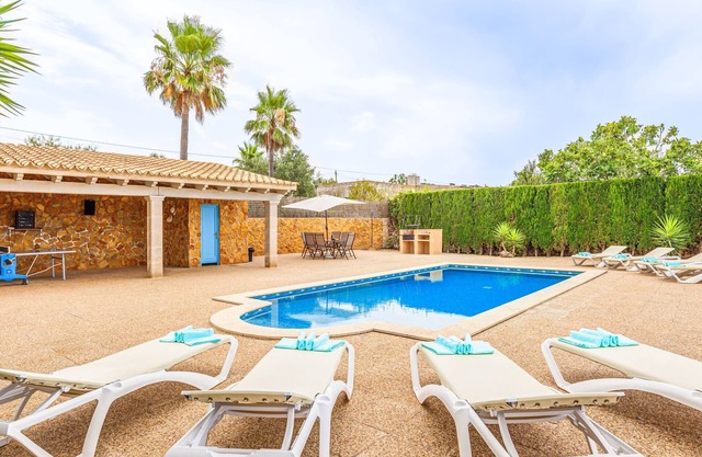 Villa Sa Tanca with Sea View, Mountain View, Wi-Fi, Pool & Garden;