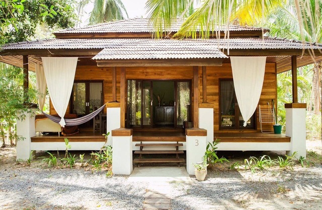 Villa Samsara; this villa is located in a tropical garden.