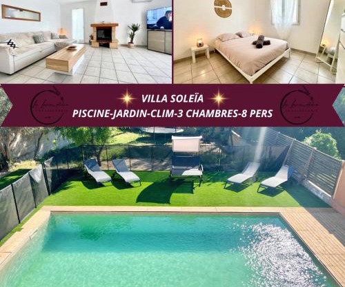 Villa Soleïa - Jardin, CLIM, 3 chambres, 8 personnes