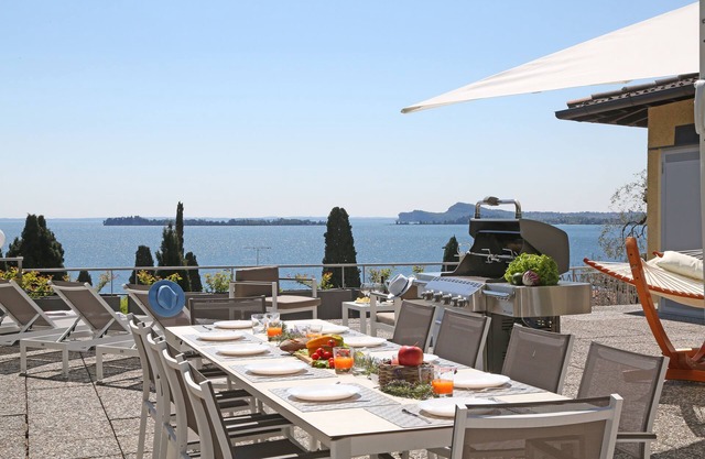 Villa surrounded by greenery with splendid lake view.