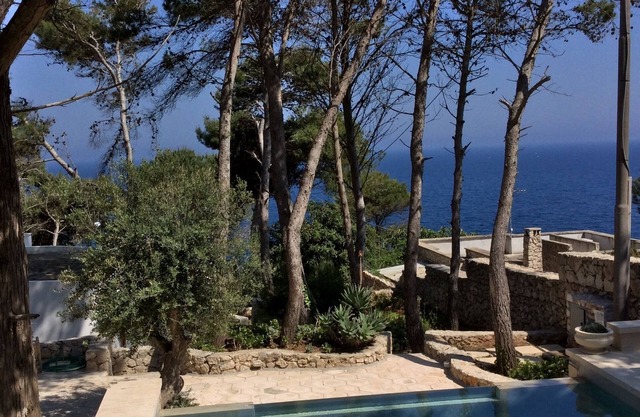 Villa vith private pool facing the sea