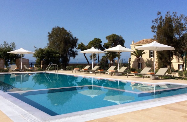 Villa Vithania, a heritage listed, luxury home in Aegina.