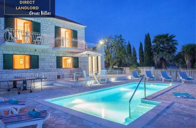 Villa Vjeka Cozy Family Retreat with Heated Pool, Brač Island