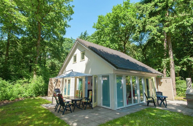 Villa with garden and fireplace