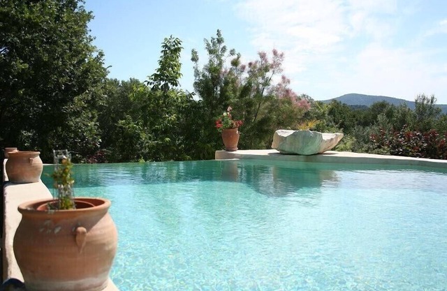 Villa with infinity pool.
