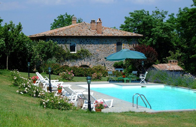 Villa with panoramic pool and gardens