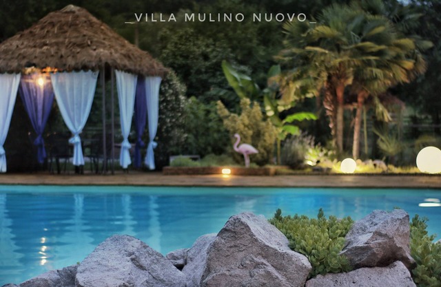 Villa with private pool and park max 12 people, pets not allowed.