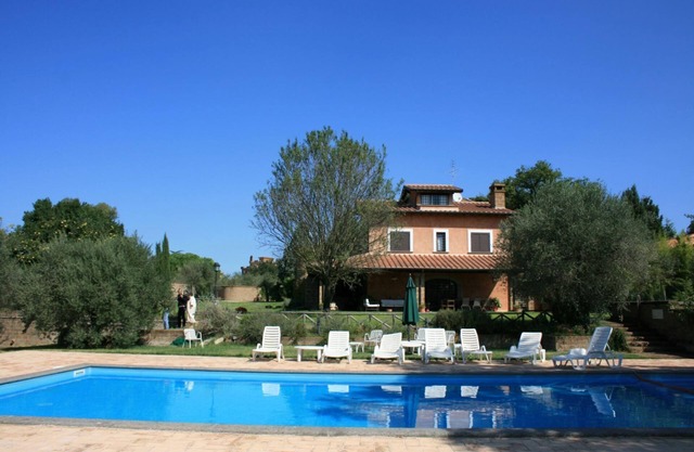 Villa with private pool and large garden, at Corchiano, only 60 km from Rome. Ideal for those who wa