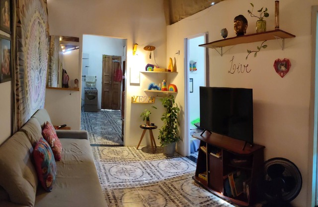 Village house in Praia de Algodões with coconut trees and the sound of the sea