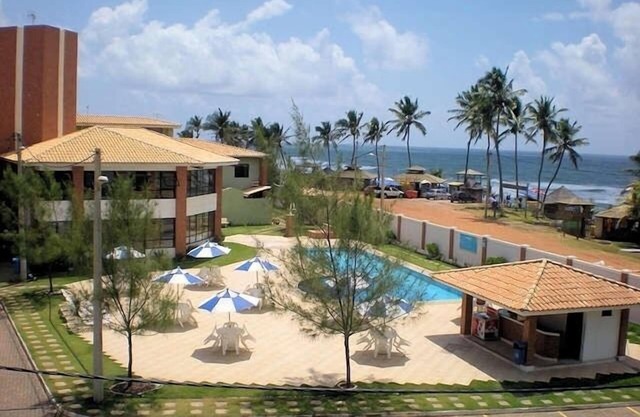 village in front of the excelent beach