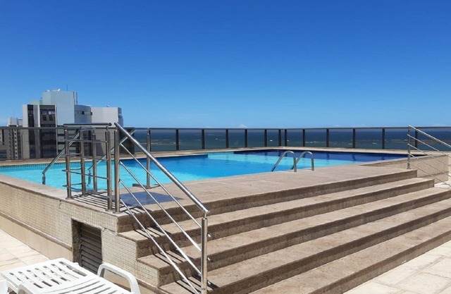 Vista da Praia de Itaparica - Wi Fi - TV Smart c/ Netflix - Piscina -12x Cartão