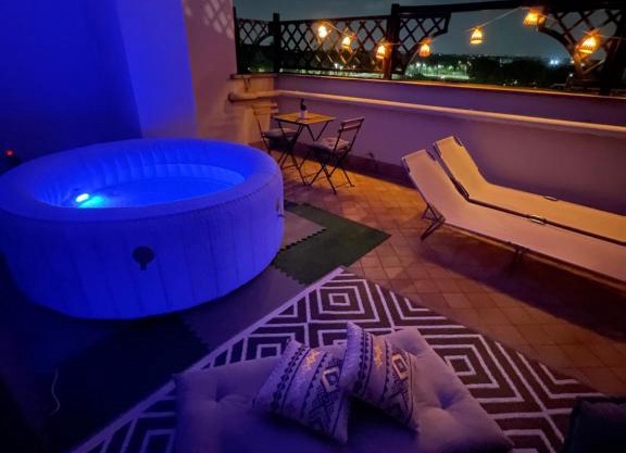 Vita lenta terrazza Roma Garbatella