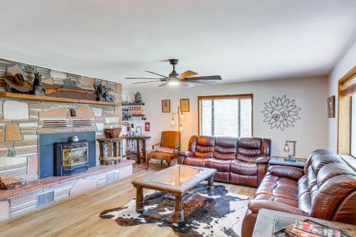 Walk to Rainbow Lake Cabin with Game Room and Yard