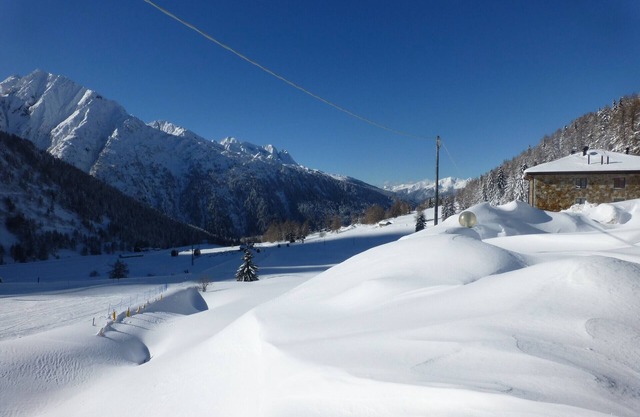 Warm and cozy one-bedroom apartment in Tonale, with direct access to the ski slopes
