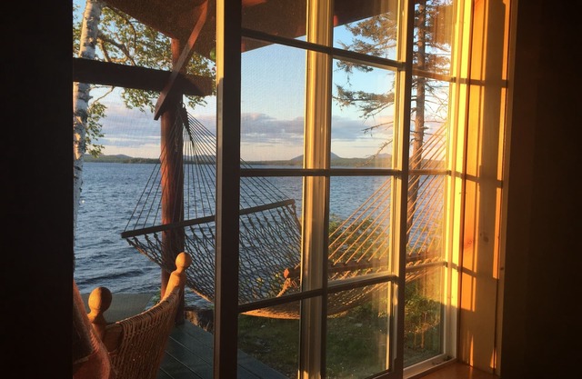 WATER FRONT , Private lodge and 3 cabins sitting on the Shore of Moosehead Lake