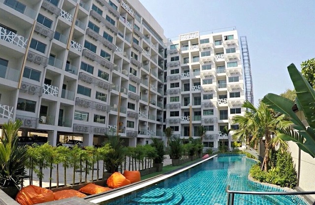 Water Park Condominium Pattaya 37 sqm 1 bedroom pool view