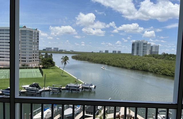 Water view 2-bedroom condo steps from beach and park