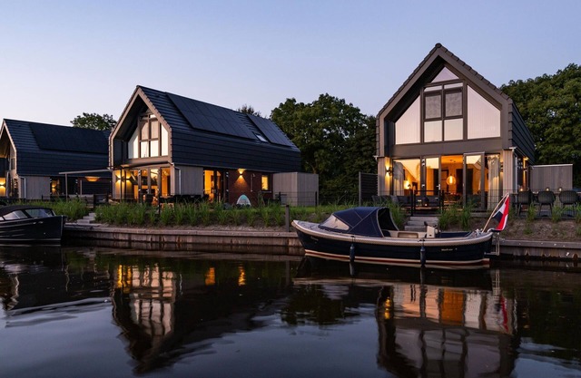 Water Villa in Balk with Private Jetty