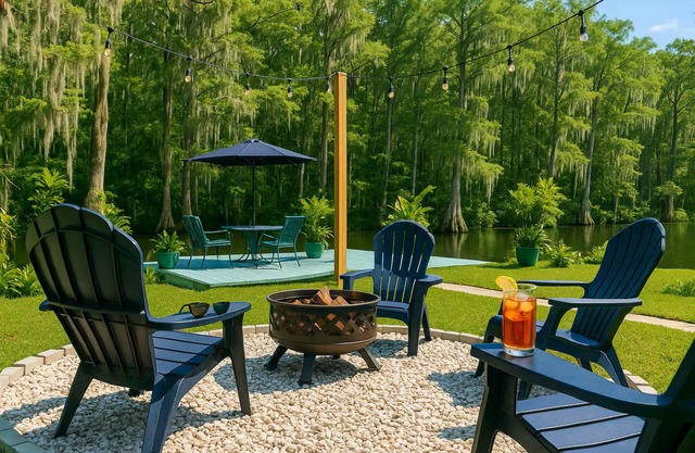 Waterfront Dock!/Lux 3/2/Fish/fire pit/sleep 6