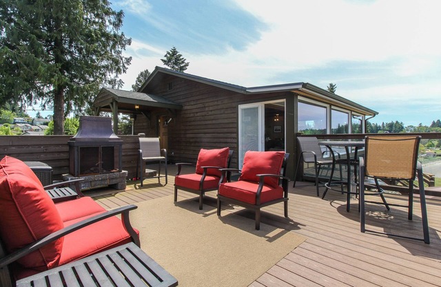 Waterfront Home with Stunning Natural Views, Large Outdoor Dining Areas