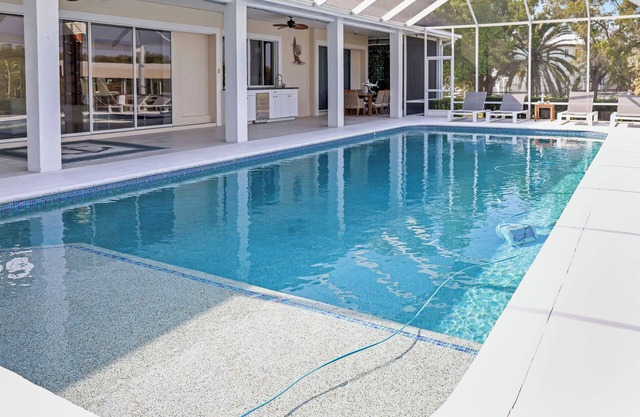 Waterfront luxury estate.