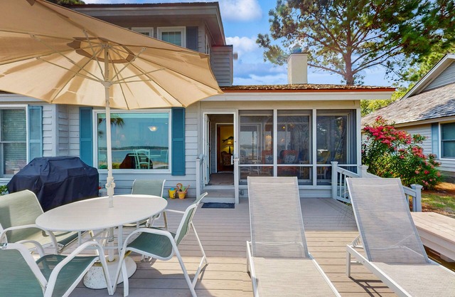 Waterfront Vacation Home with Pool & Huge Deck - Walk to Beach
