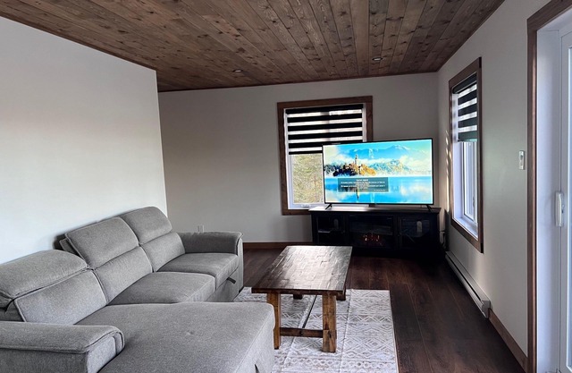Welcome to your haven of peace, a magnificent chalet nestled in the heart of nature.