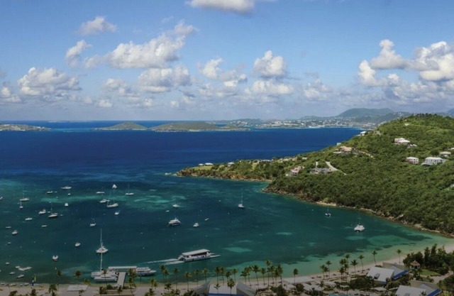 Westin resort.Beautiful ocean view over Cruz Bay. Quiet hillside unit.