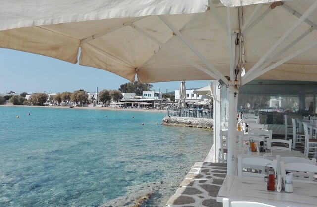 White Cycladic Desing House in the heart of Parikia sea vew