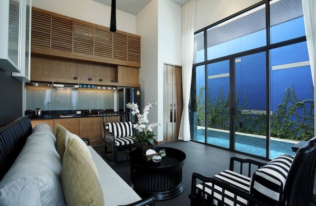 WINGS1-VW1: 1 Bedroom Pool Villa-Wings Layan-Full Kitchen