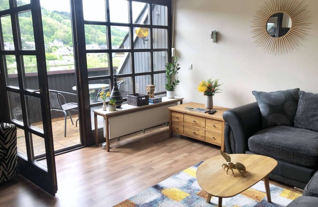 With balcony and Moselle view